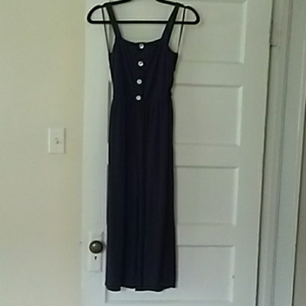 Navy Blue Kayleigh Capri Jumpsuit